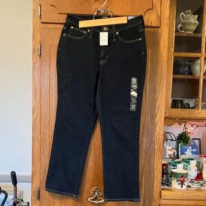 J. Crew Women's Dark Wash Straight Leg Jeans